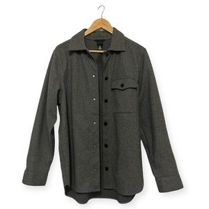 H&M Men’s Dark Gray Shacket / Shirt Jacket - Size M